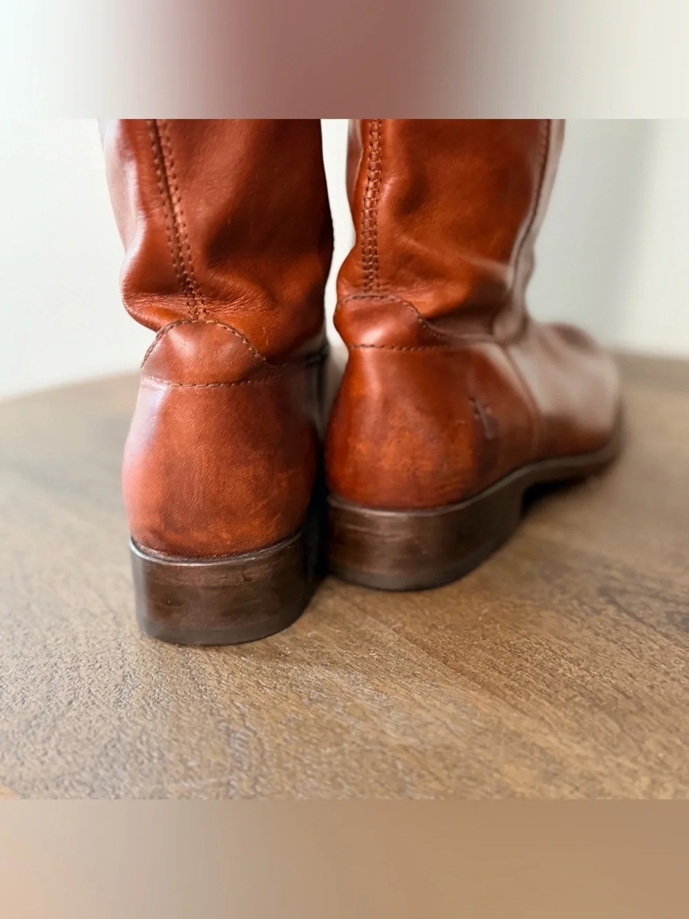 Frye Melissa Button Boots in Cognac Size 6